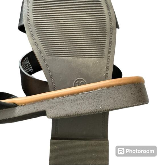 A New Day Catie Slide Sandals Open Toe Black Size 10 - Picture 6 of 6